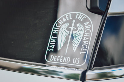 St. Michael Catholic Car Decal - Little Way Design Co.