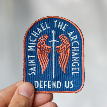 St. Michael Embroidered Patch - Little Way Design Co.