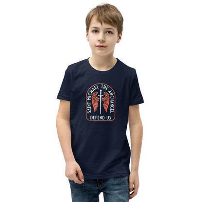 St. Michael Youth T-shirt - Little Way Design Co.