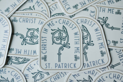 St. Patrick Catholic Sticker - Little Way Design Co.