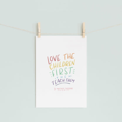 St. Theodore Guerin Hand Lettered Printable - Little Way Design Co.