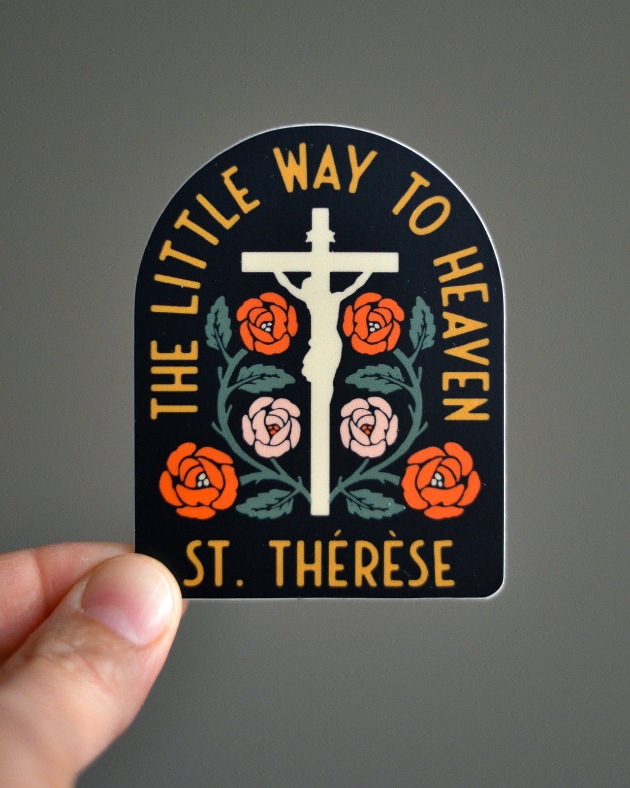 St. Thérèse Catholic Sticker - Little Way Design Co.