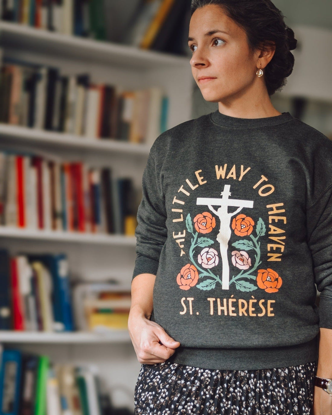 St. Thérèse Catholic Sweatshirt - Little Way Design Co.