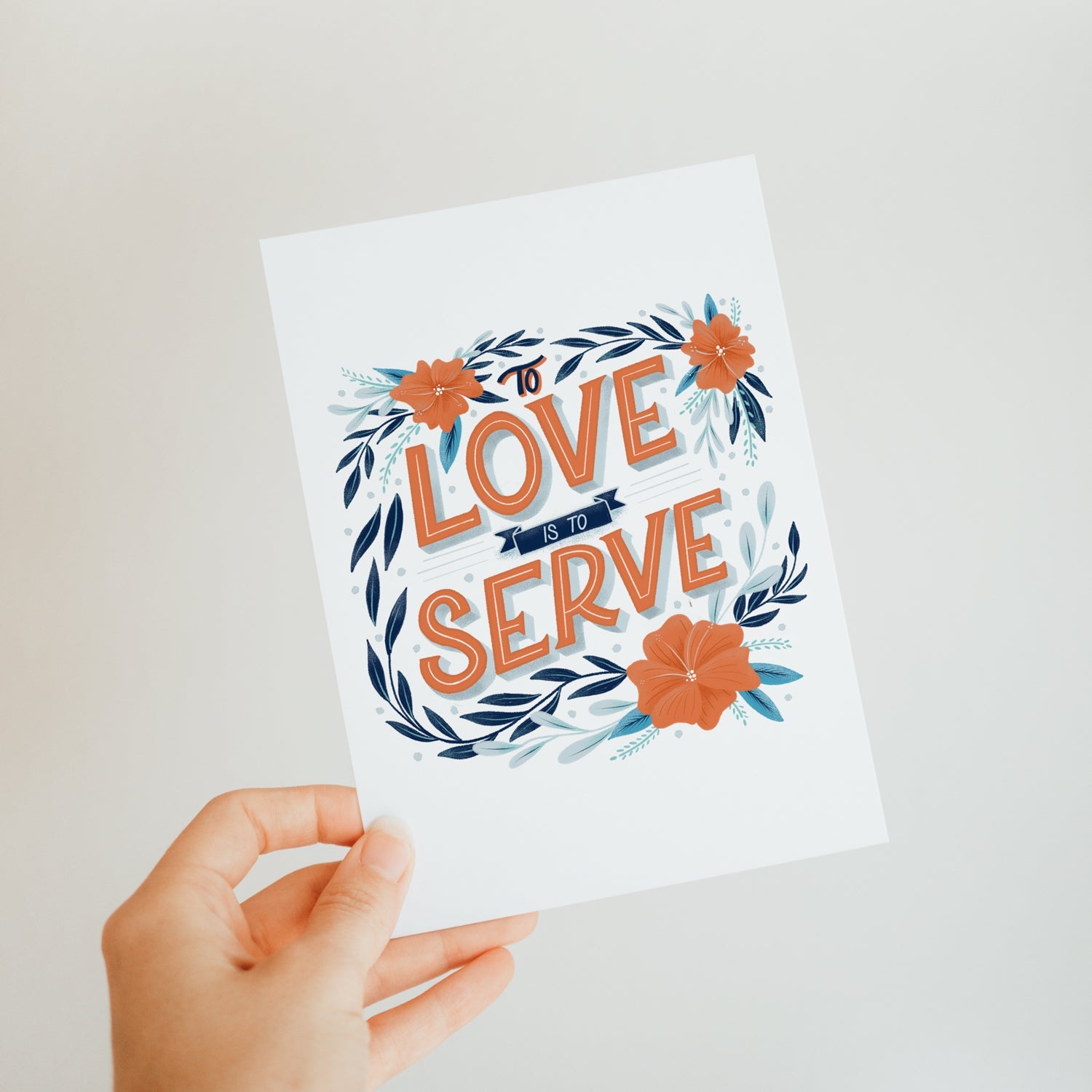 To Love is To Serve Printable - Little Way Design Co.
