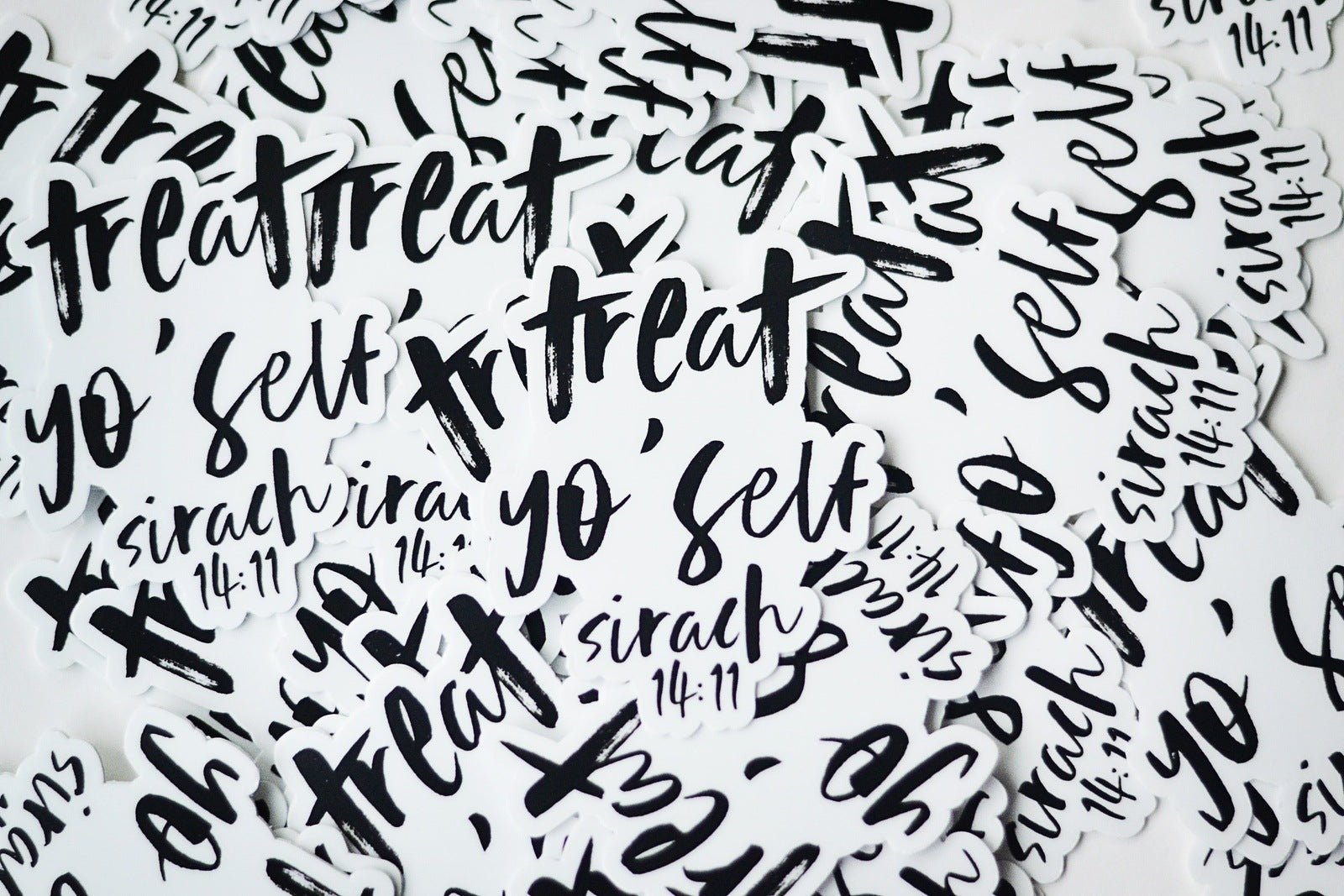 Treat Yo Self Vinyl Sticker - Little Way Design Co.