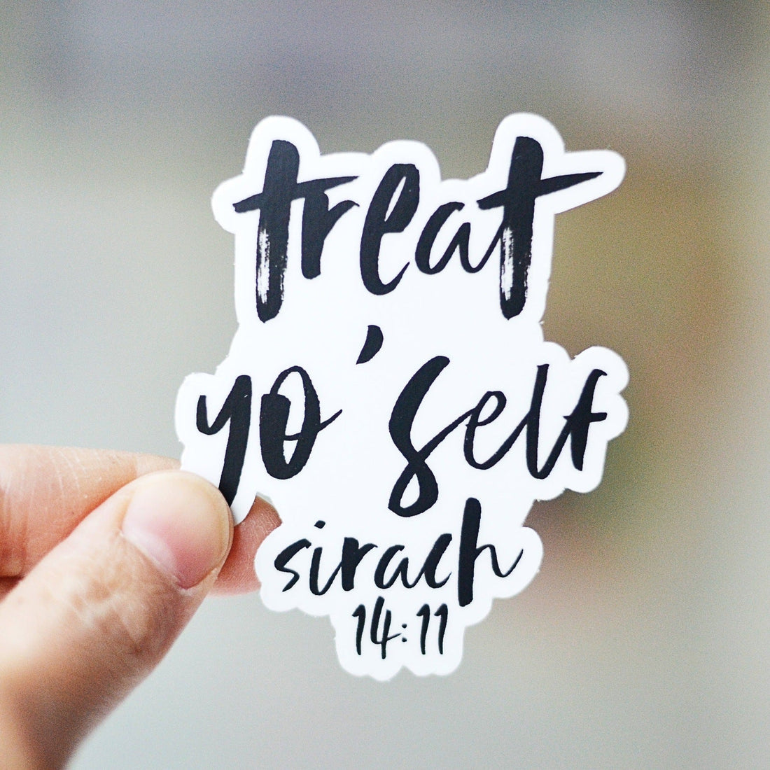 Treat Yo Self Vinyl Sticker - Little Way Design Co.