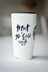 Treat Yo Self Vinyl Sticker - Little Way Design Co.