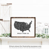 US Map Holy Men and Women Printable - Little Way Design Co.